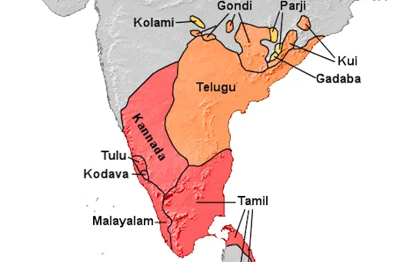 Telugu map